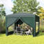 Medberry 3 x 3 m Garden Pop Up Gazebo with Sidewalls Water Resistant-913168907