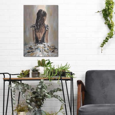  'Ball Gown Frills 2' by Annie Warren Metal Wall Art, 12" x 16"
