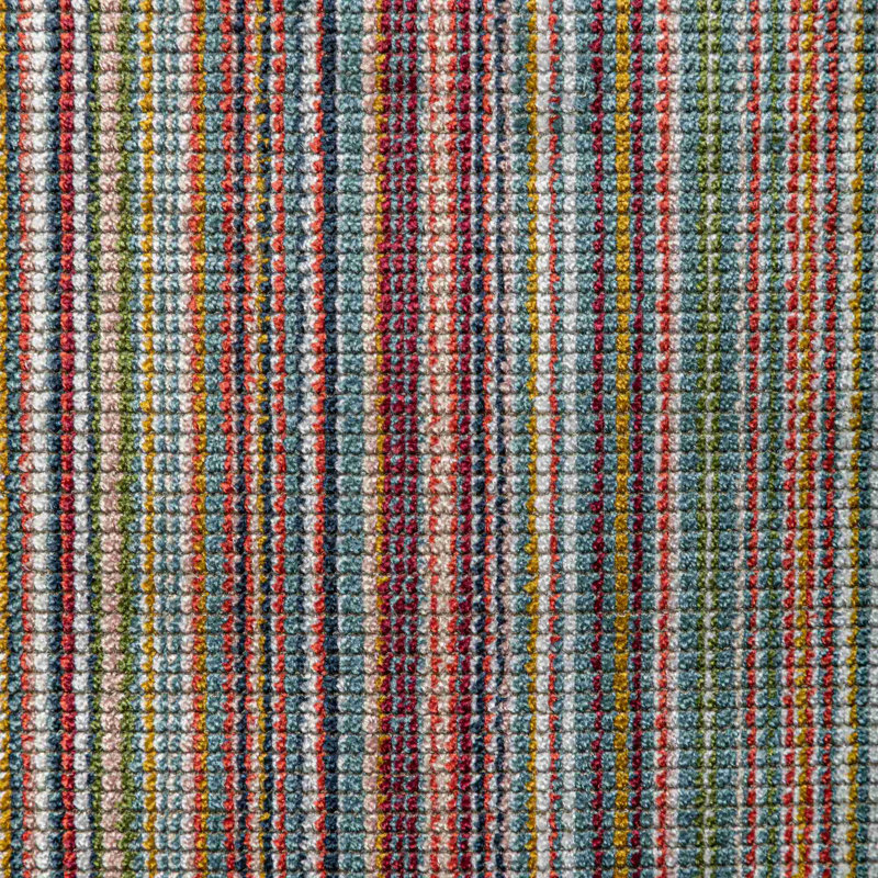Trad Nouveau Stria Velvet Fabric, Jewel