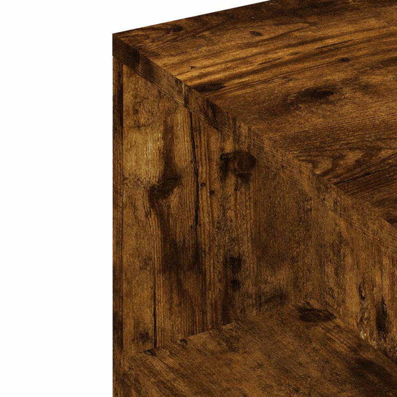 Massi Unfinished TV Stand for TVs up to 43", Smoked Oak