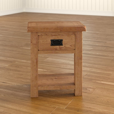 50cm W Solid Wood Bedside Table