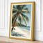 Tropical Paradise Palm Coastal - Wrapped Canvas-1702735063-1702735068