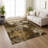 Machine Washable Indoor/Outdoor Brenden ACN2239 Floral Rug-1919072683