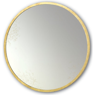 Aline Round Metal Wall Mirror