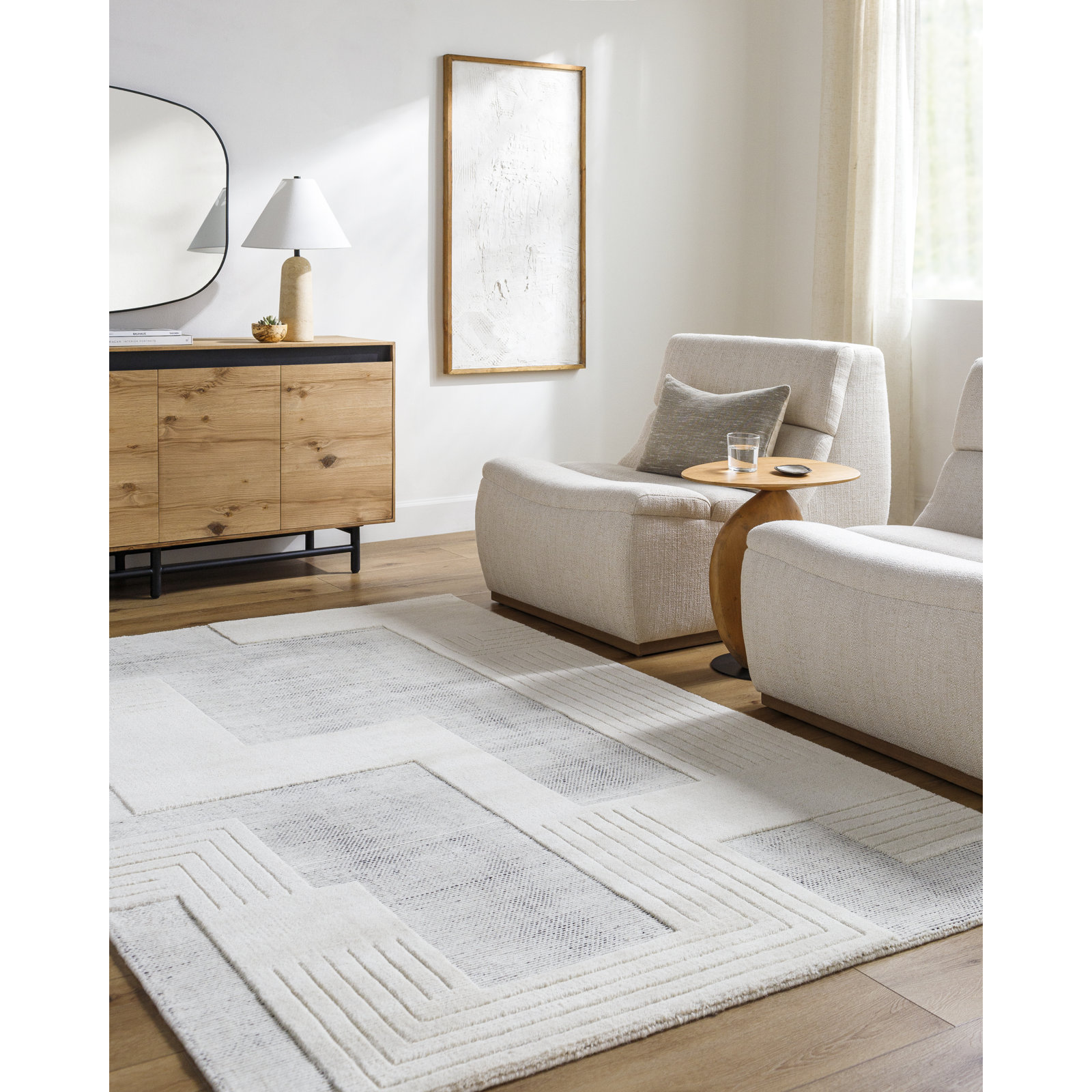 Ronaldo Hand Loomed Wool Rug, Rectangle 9' x 12'