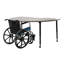 Table d'activité à grain de bois avec pieds fuselés réglables Adapte 48 x 72-115943322-115943324