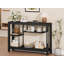 Console étroite de style industriel et champêtre, étagères de rangement ouvertes à plusieurs niveaux pour petits espaces-2010995836
