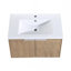 Meuble-lavabo mural 42 po avec lavabo et armoire latérale, portes à fermeture douce, armoire combinée 42 po-129865230