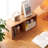 Solid Oak Wall Shelf With Multi-Cubby Design