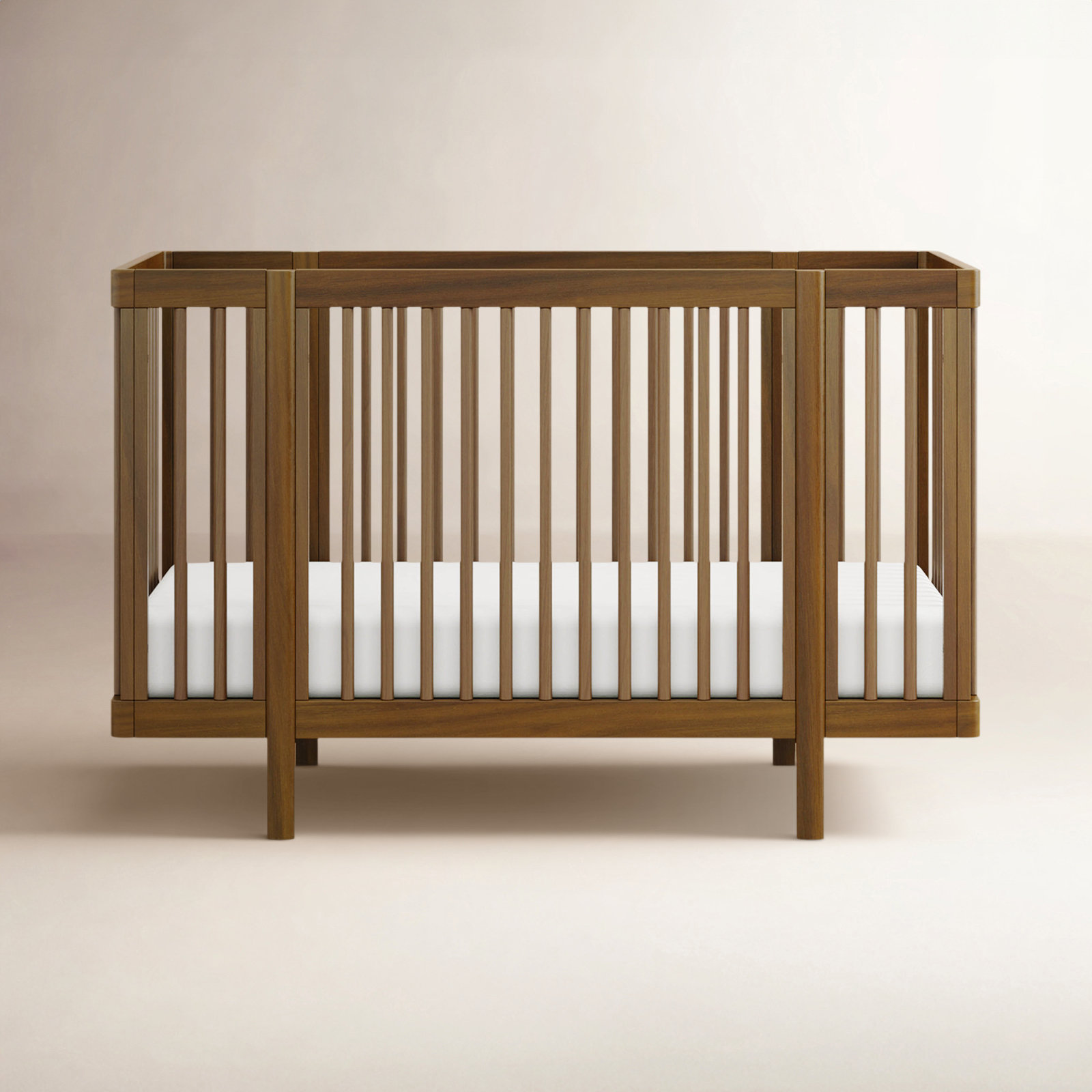 Pogo Pine 8-in-1 Convertible Crib, Natural Walnut