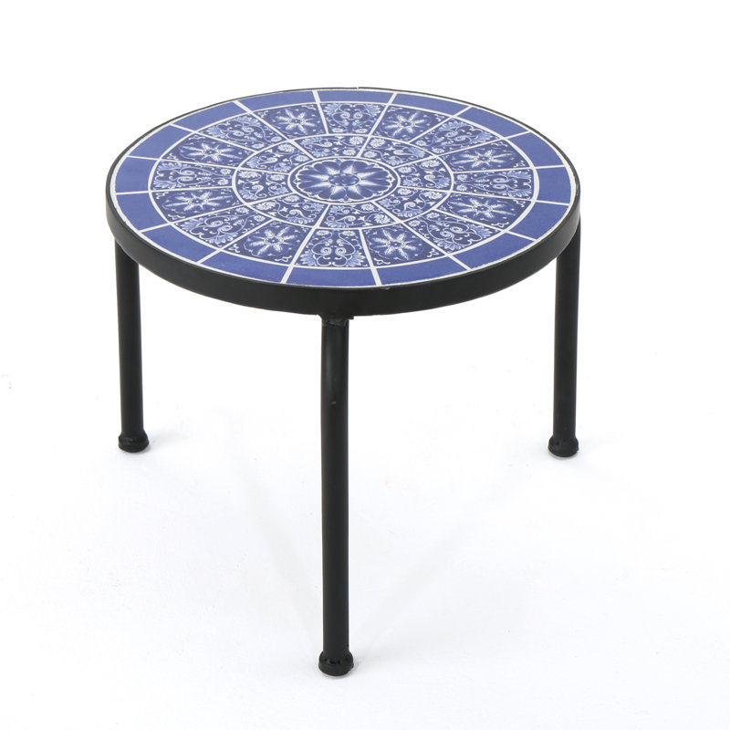 Chittenden Round Concrete Outdoor Side Table