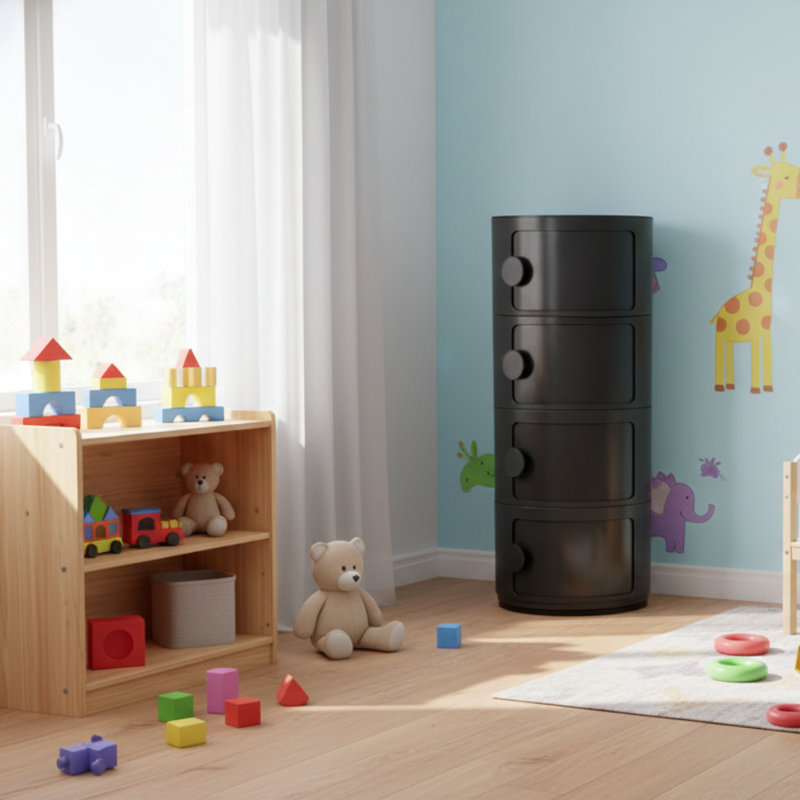 Castle Plastic Storage, Black