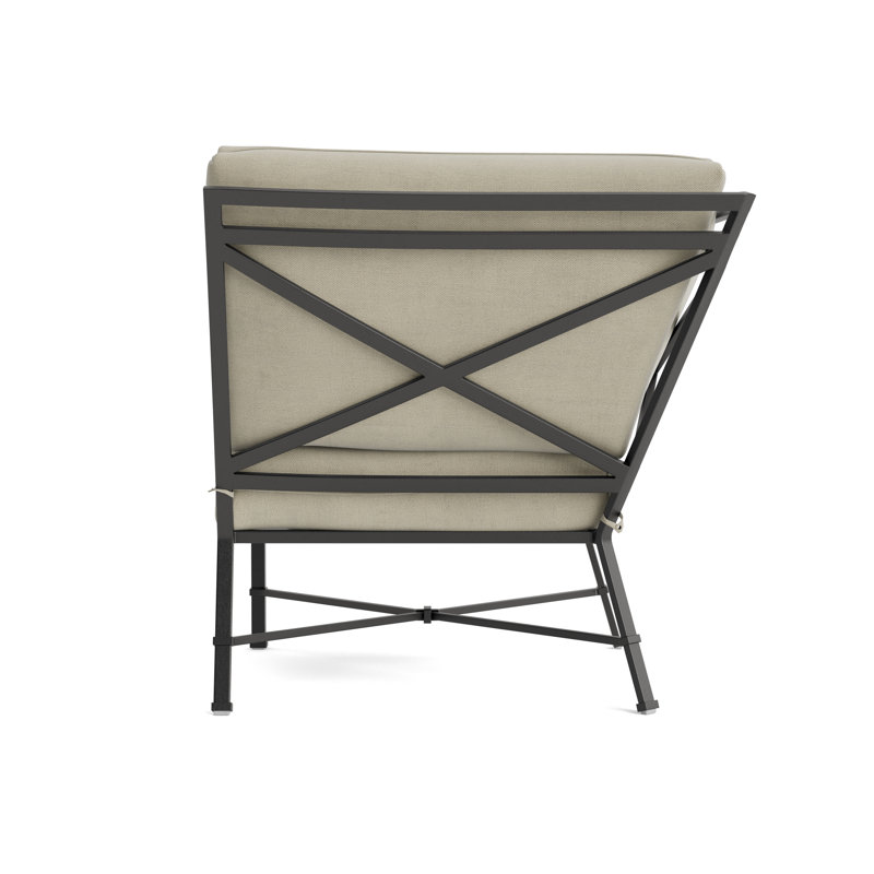 Venetian Outdoor Patio Sectional, Fusion Charcoal, Textured Pewter