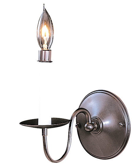Lampe murale bougie 1 lumières Goetz, Bronze acajou