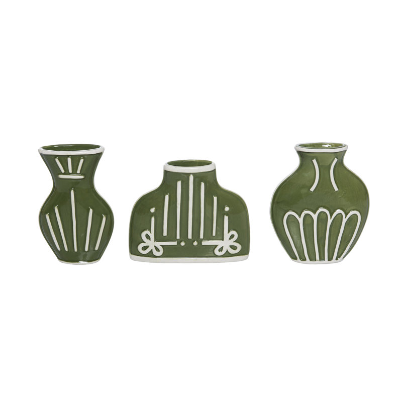 Ensemble de 3 vases plats