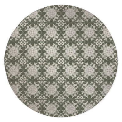 Florham Low Pile Carpet Straight Round Chair Mat -  KAVKA DESIGNS, MWOMT-17299-5X5-KAV2680