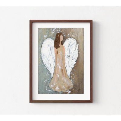 «Maliyah Angel», art mural, fête de Noël, reproduction d'art encadrée, spirituelle, Divine, scène de la Nativité, déclaration, œuvre d'art, salon
