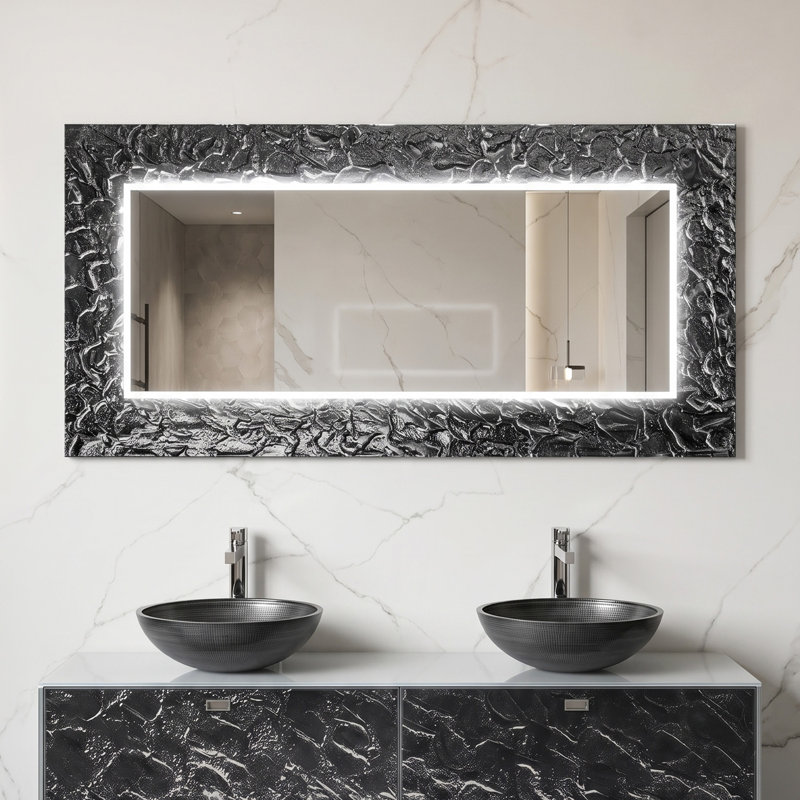 Rectangle Lighted Wall Mirror