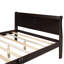 Structure de lit en bois massif pour grand lit style panneau classique par RIDGEPOLE Espresso-655094889-655094893