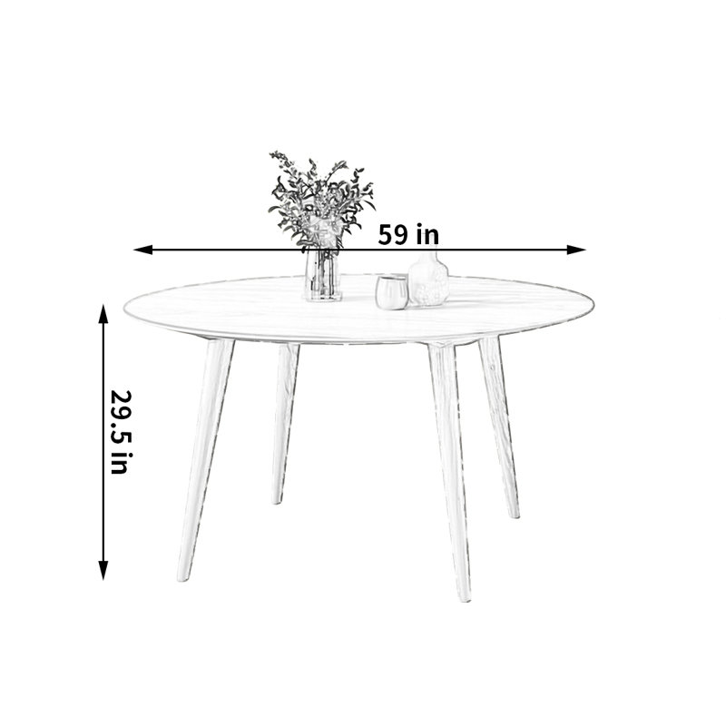 Family gathering dining table, 29.5"H x 59"L x 59"W