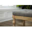 Banc de salle à manger capitonné en bois massif Habit, gris