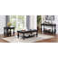 Mobilier de salon de style rustique noir antique 1pc