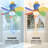 31" Ceiling Fan with Light and Remote Control, Colorful Ceiling Fan with Reversible Blades, 6 Speeds-100219584-100219585