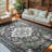 9'X12' Washable Area Rug with Rubber Backing Green-122568109-118105525