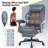Heavy Duty Ergonomic Leather Executive Office Chair，Modern Massage Office Chair With Heating Function,Grey-1975138779