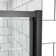 privdr 44"-48" W X 71" H Pivot Swing Semi-Frameless Shower Door with 1/4" Tempered Clear Glass