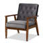 Fauteuil en polyester touffeté de 27,36 po de largeur Vanhook-1247452154