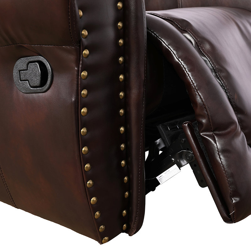 Tanweer 77" Faux Leather Reclining Loveseat