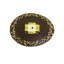 Tapis rond à motif oriental indo-Gabbeh brun Hinojos