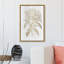 Floral esquisse bordure dorée - impression sur toile-925298226-925298227