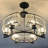 6-Light Dimmable Drum Crystal Chandelier-957311082