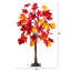 Arbre d'automne artificiel pré-éclairé avec 240 lumières DEL blanc chaud préinstallées-1811452844