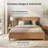 Full Modern Solid Wood Platform Bed with Sturdy Wooden Slats, No Box Spring Needed - Seadrift-2021080471-2021080491