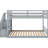 Twin Over Bunk Bed, Gray, With Storage Space - & Efficient Solution-292828882
