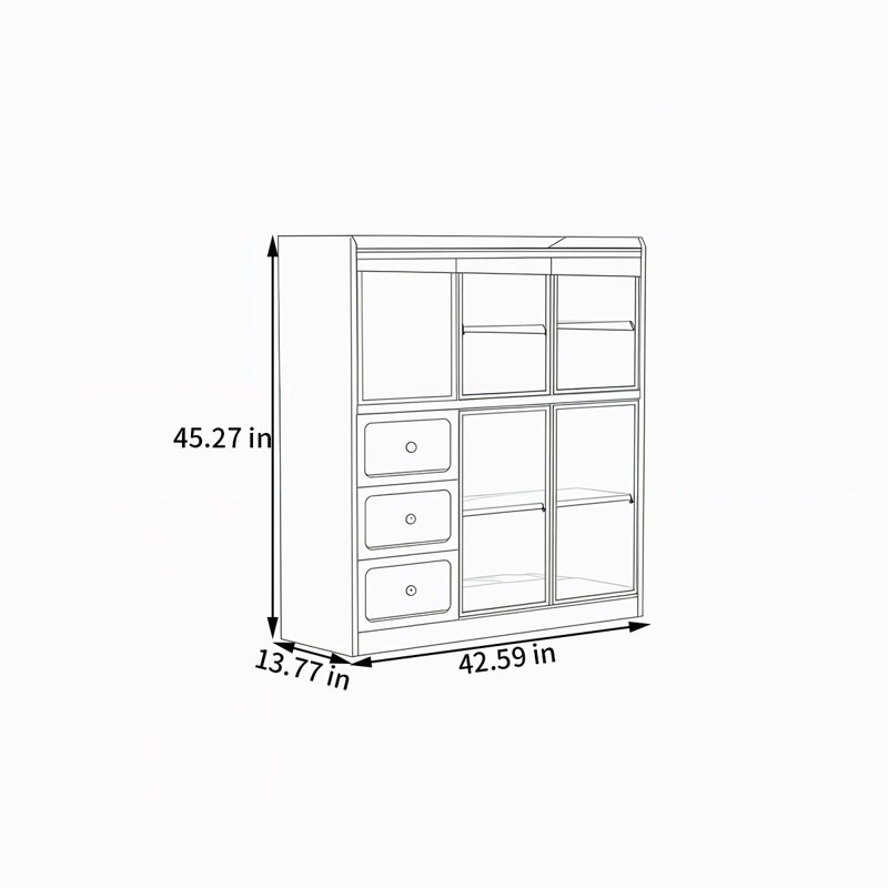 Babin, 45.27” H x 42.59” W x 13.77” D