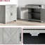 Style Buffet Cabinet, gris pierre - tiroir et tablette réglable pour l'armoire de salon moderne, le vestibule, la cuisine avec charme