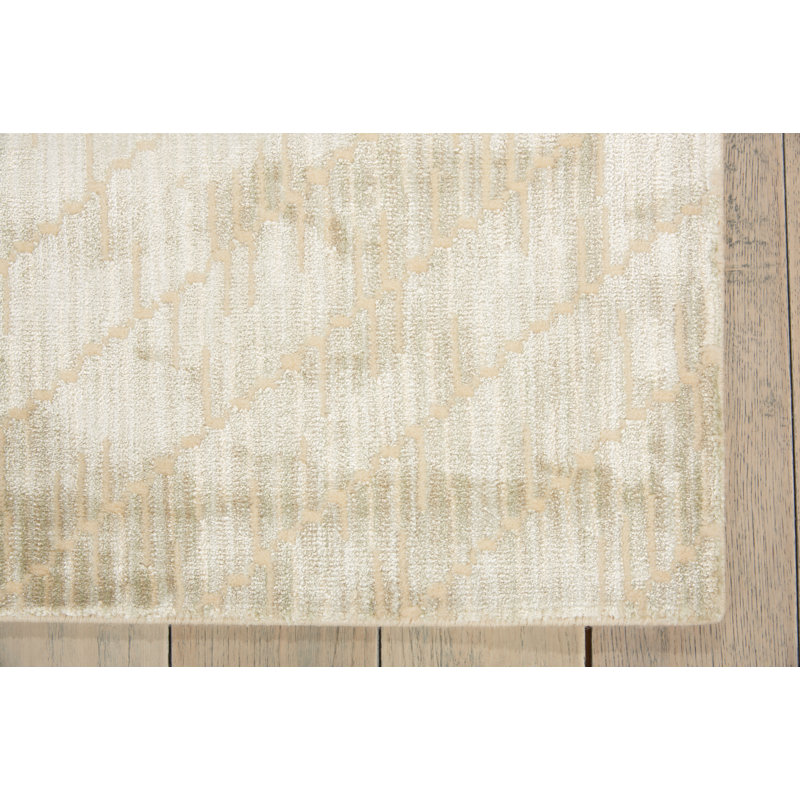 Tapis beige / ivoire Maya Feldspar Mica, Rectangle 7 pi 6 po x 10 pi 6 po