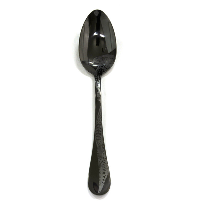 Caccia Table Spoon - 12 Pieces, Oro-nero