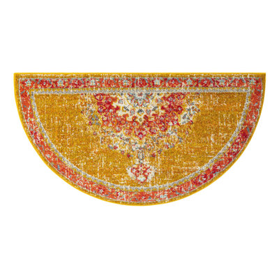 Galyean Abstract Gold/Red Rug