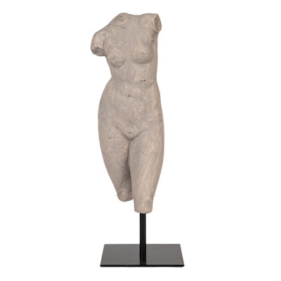 Sculptural Resin Female Figure on Stand