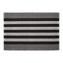 Sweet Home Stores Ribbed Waterproof Non-Slip Rubber Back Solid Runner Rug 2 ft. W x 4 ft. L Gray Polyester Garage Flooring