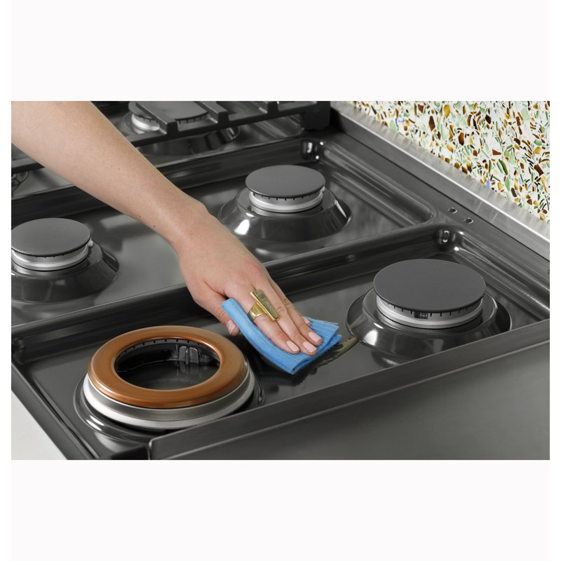 Café 48" Commercial-Style Gas Rangetop With 6 Burners And Griddle (Natural Gas), Matte White