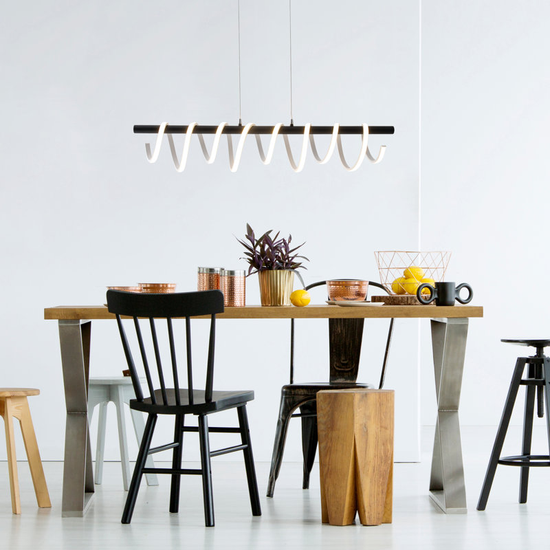 Kuruova 1 - Light Black LED Kitchen Island Pendant