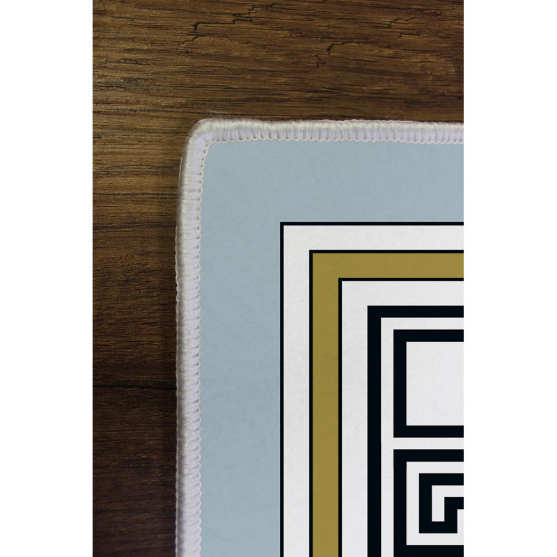 Premium Woven Area Rug (1.6 x 2.6 Feet), 100% Polyester, 0.3 in Pile Height | Antibacterial, Non-Slip PVC Dot Underside | Machine Washable, 3D Digital Print | Ideal for Living Room, Bedroom & Entryway Decor
