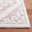 Tapis ivoire / rouge en laine tissé à la main Damask-599967057