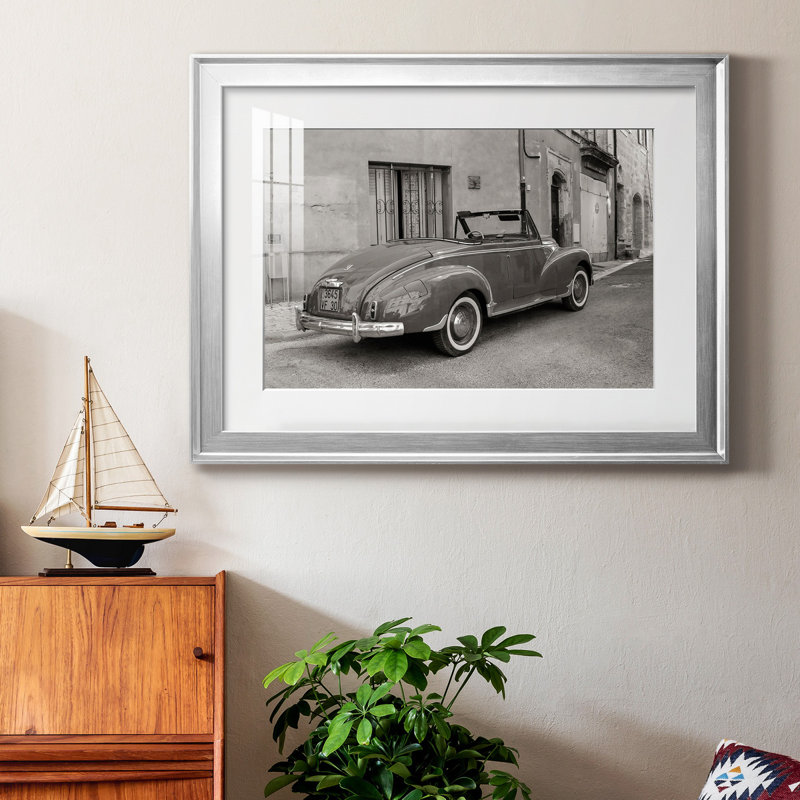 Classic Classic - Photographie avec cadre photo, H 30,5 po x l 42,5 po x P 1,5 po, Papier avec cadre argenté, Blanc mat